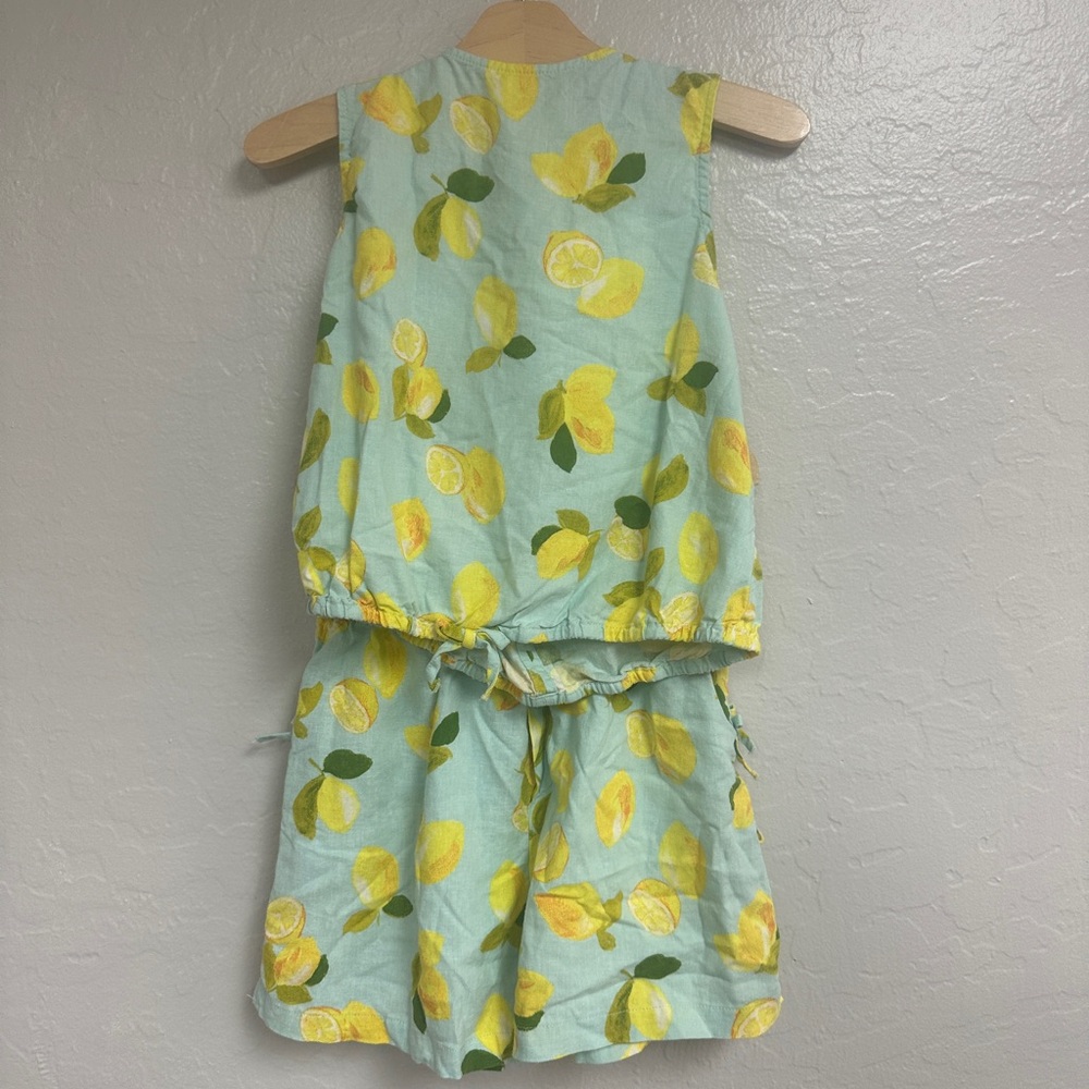 $40 ADD ON zara linen matching lemon set 11-12Y Janie and‎ Jack Hanna Andersson